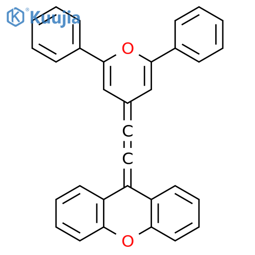 9H-Xanthene, 9-[(2,6-diphenyl-4H-pyran-4-ylidene)ethenylidene]- structure