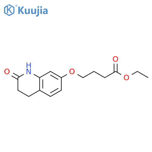3,4-Dihydro-7-(3’carboxy)propoxy-2(1H)-quinolinone Ethyl Ester structure