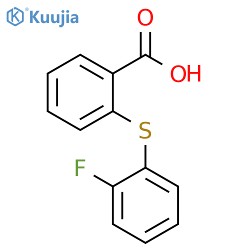 Benzoic acid, 2-[(2-fluorophenyl)thio]- structure