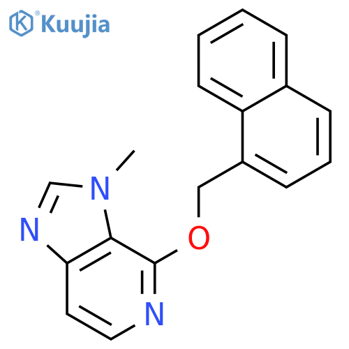 3H-Imidazo[4,5-c]pyridine, 3-methyl-4-(1-naphthalenylmethoxy)- structure
