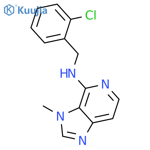 3H-Imidazo[4,5-c]pyridin-4-amine, N-[(2-chlorophenyl)methyl]-3-methyl- structure