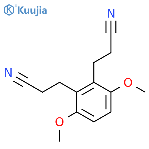 1,2-BENZENEDIPROPANENITRILE, 3,6-DIMETHOXY- structure