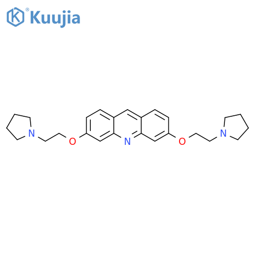 Acridine, 3,6-bis[2-(1-pyrrolidinyl)ethoxy]- structure