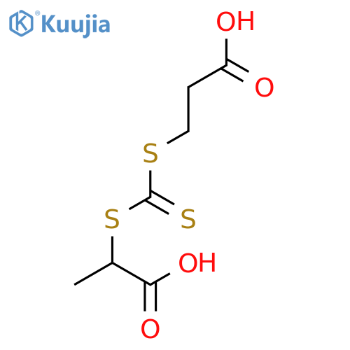 3-((((1-Carboxyethyl)Thio)Carbonothioyl)Thio)Propanoic Acid structure