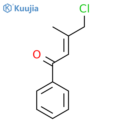 2-BUTEN-1-ONE, 4-CHLORO-3-METHYL-1-PHENYL- structure
