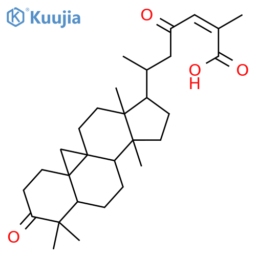 3,23-dioxo-9,19-Cyclolanost-24-en-26-oic acid structure