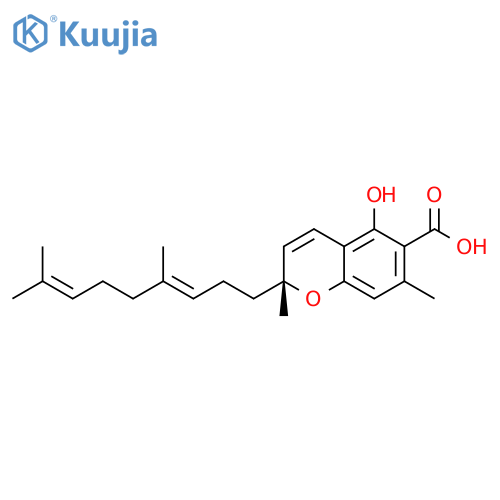 2H-1-Benzopyran-6-carboxylic acid,2-[(3E)-4,8-dimethyl-3,7-nonadienyl]-5-hydroxy-2,7-dimethyl-, (2R)- structure
