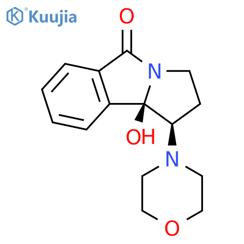 5H-Pyrrolo[2,1-a]isoindol-5-one, 1,2,3,9b-tetrahydro-9b-hydroxy-1-(4-morpholinyl)-, cis- (9CI) structure