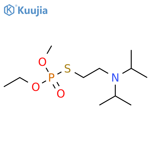 S-(2-(Bis(1-methylethyl)amino)ethyl) O-ethyl O-methyl phosphorothioate structure