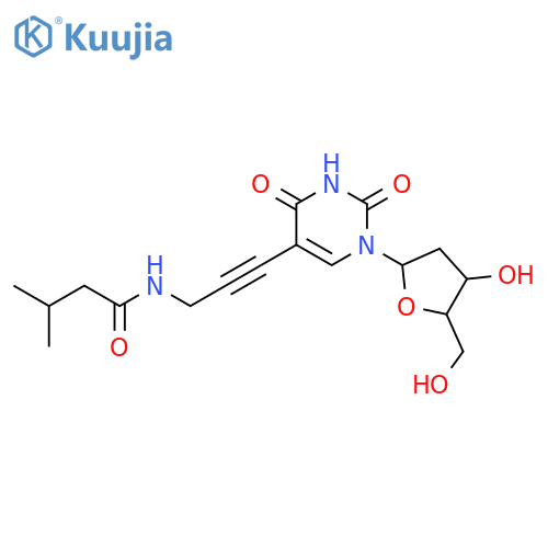 Uridine, 2'-deoxy-5-[3-[(3-methyl-1-oxobutyl)amino]-1-propynyl]- structure