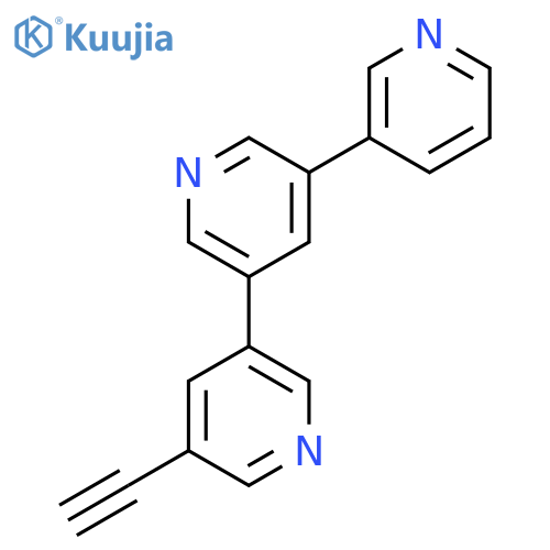 3,3':5',3''-Terpyridine, 5-ethynyl- (9CI) structure