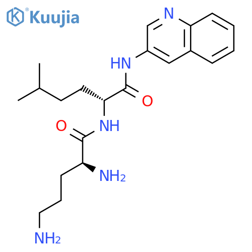D-NORLEUCINAMIDE, L-ORNITHYL-5-METHYL-N-3-QUINOLINYL- structure