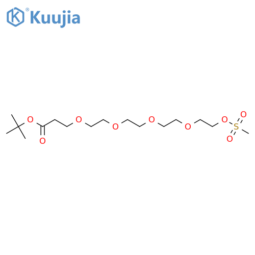 Mes-PEG4-t-butyl ester structure
