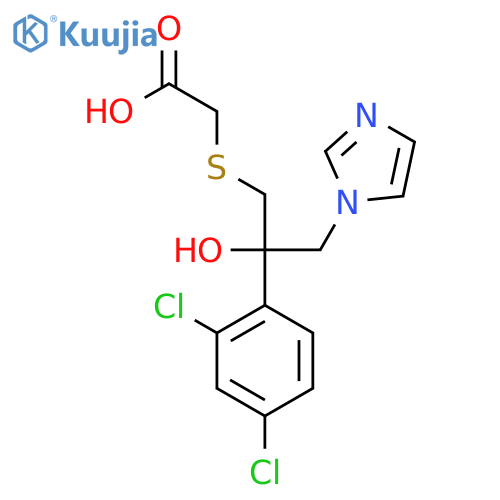 {[2-(2,4-dichlorophenyl)-2-hydroxy-3-(1H-imidazol-1-yl)propyl]sulfanyl}acetic acid structure
