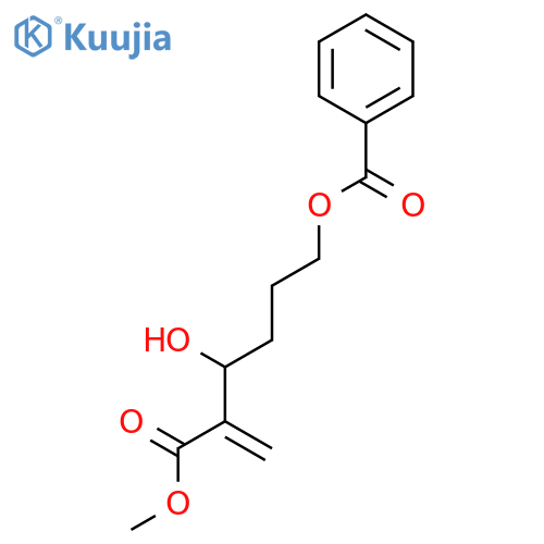 HEXANOIC ACID, 6-(BENZOYLOXY)-3-HYDROXY-2-METHYLENE-, METHYL ESTER structure
