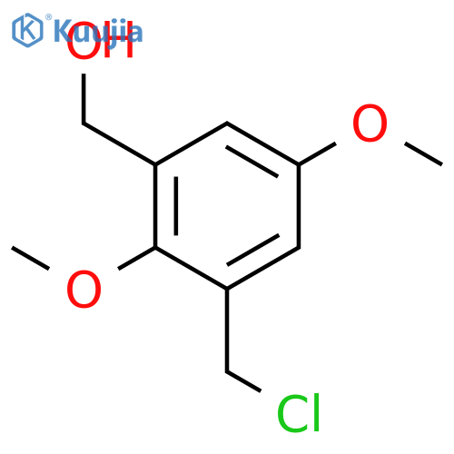Benzenemethanol, 3-(chloromethyl)-2,5-dimethoxy- structure