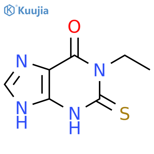 1-ethyl-1,2,3,9-tetrahydro-2-thioxo-6H-Purin-6-one structure