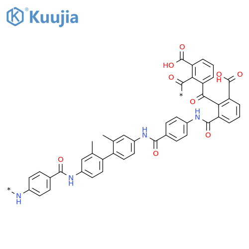 POLY[IMINO-1,4-PHENYLENECARBONYLIMINO(2,2'-DIMETHYL[1,1'-BIPHENYL]-4,4'-DIYL)IMINOCARBONYL-1,4-PHENYLENEIMINOCARBONYL(CARBOXYPHENYLENE)CARBONYL(CARBOXYPHENYLENE)CARBONYL] structure