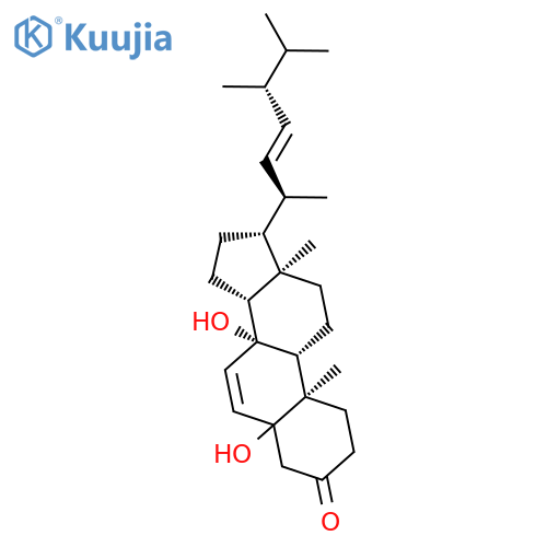 ERGOSTA-6,22-DIEN-3-ONE, 5,8-DIHYDROXY-, (22E)- structure