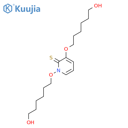 2(1H)-Pyridinethione, 1,3-bis[(6-hydroxyhexyl)oxy]- structure