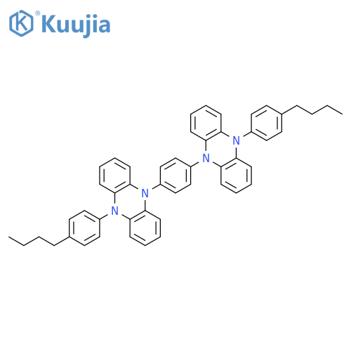 Phenazine, 5,5'-(1,4-phenylene)bis[10-(4-butylphenyl)-5,10-dihydro- structure