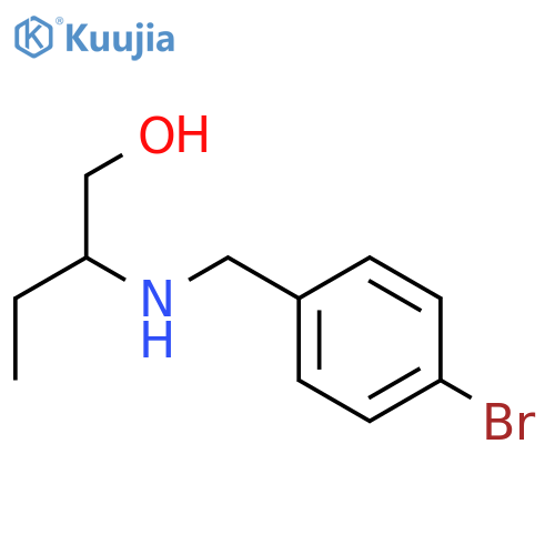 2-[(4-bromobenzyl)amino]-1-butanol structure