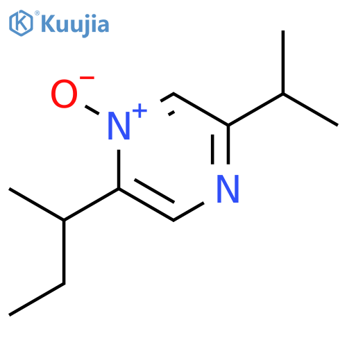 Pyrazine, 2-(1-methylethyl)-5-(1-methylpropyl)-, 4-oxide structure