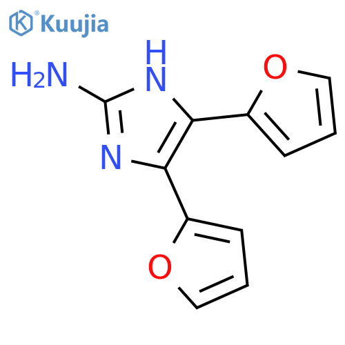 1H-Imidazol-2-amine, 4,5-di-2-furanyl- structure