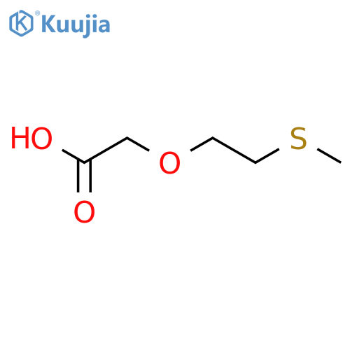 2-2-(methylsulfanyl)ethoxyacetic acid structure