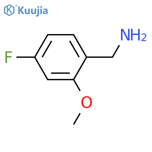 1-(4-fluoro-2-methoxyphenyl)methanamine structure