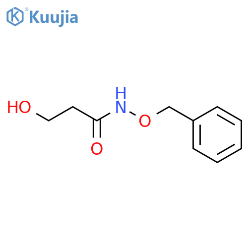 PROPANAMIDE, 3-HYDROXY-N-(PHENYLMETHOXY)- structure