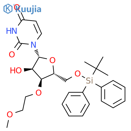 URIDINE, 5'-O-[(1,1-DIMETHYLETHYL)DIPHENYLSILYL]-3'-O-(2-METHOXYETHYL)- structure