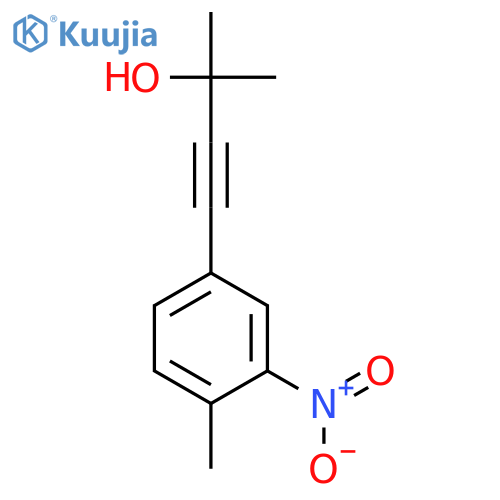 3-BUTYN-2-OL, 2-METHYL-4-(4-METHYL-3-NITROPHENYL)- structure