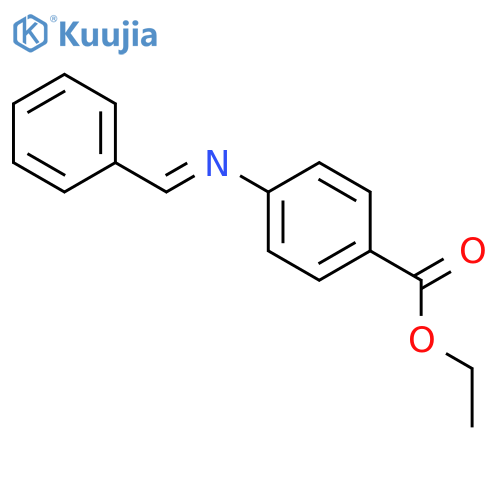 Benzoic acid, 4-[(E)-(phenylmethylene)amino]-, ethyl ester structure