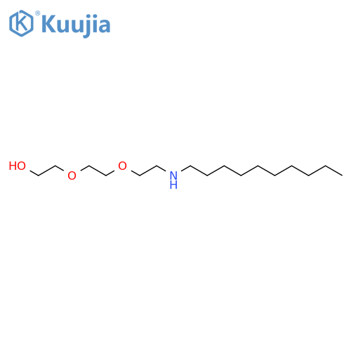 Ethanol, 2-[2-[2-(decylamino)ethoxy]ethoxy]- structure