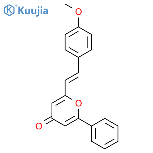 4H-PYRAN-4-ONE, 2-[(1E)-2-(4-METHOXYPHENYL)ETHENYL]-6-PHENYL- structure