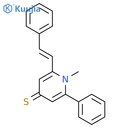4(1H)-Pyridinethione, 1-methyl-2-phenyl-6-[(1E)-2-phenylethenyl]- structure