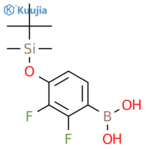 4-(t-Butyldimethylsilyloxy)-2,3-difluorophenylboronic acid structure
