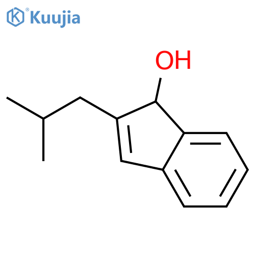 1H-INDEN-1-OL, 2-(2-METHYLPROPYL)- structure
