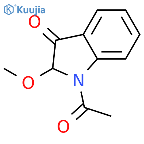 1-acetyl-1,2-dihydro-2-methoxy-3H-Indol-3-one structure