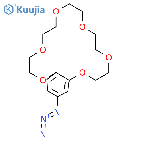 1,4,7,10,13,16-Benzohexaoxacyclooctadecin, 18-azido-2,3,5,6,8,9,11,12,14,15-decahydro- structure