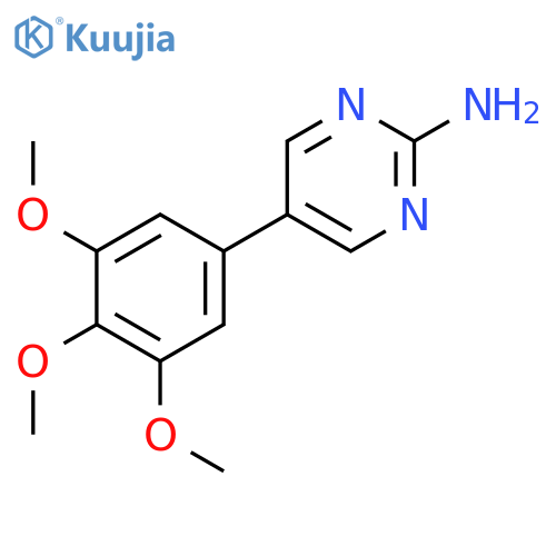 2-PYRIMIDINAMINE, 5-(3,4,5-TRIMETHOXYPHENYL)- structure