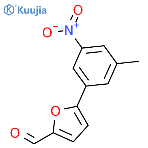 2-FURANCARBOXALDEHYDE, 5-(3-METHYL-5-NITROPHENYL)- structure