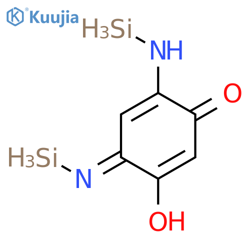 2,5-Cyclohexadien-1-one, 5-hydroxy-2-(silylamino)-4-(silylimino)- structure
