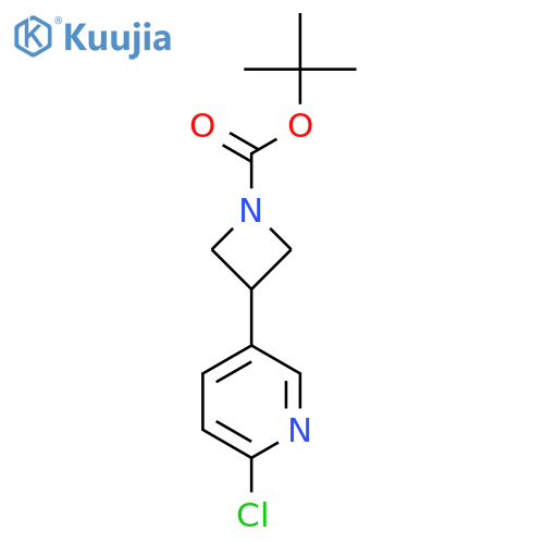 tert-butyl 3-(6-chloro-3-pyridyl)azetidine-1-carboxylate structure