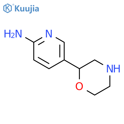 2-Pyridinamine, 5-(2-morpholinyl)- structure