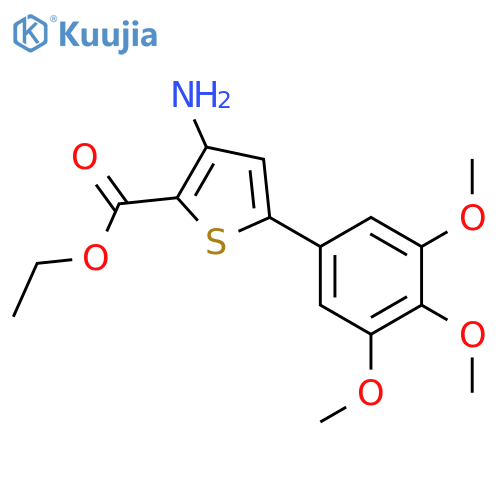 ethyl 3-amino-5-(3,4,5-trimethoxyphenyl)thiophene-2-carboxylate structure