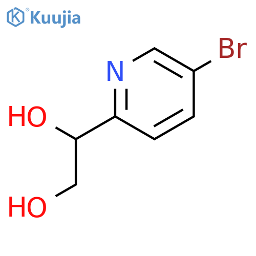 1-(5-bromopyridin-2-yl)ethane-1,2-diol structure