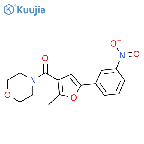 4-2-methyl-5-(3-nitrophenyl)furan-3-carbonylmorpholine structure