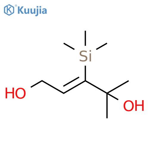2-Pentene-1,4-diol, 4-methyl-3-(trimethylsilyl)-, (Z)- structure
